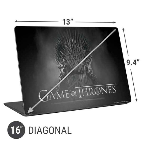 Game of Thrones: The Iron Throne Universal Laptop 16in (13 x 9.4in) Skin
